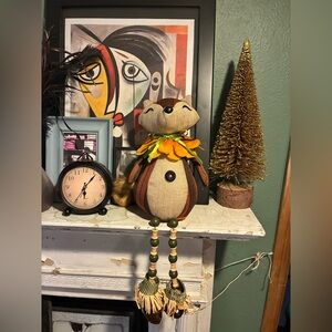 Plush fox shelf sitting figure